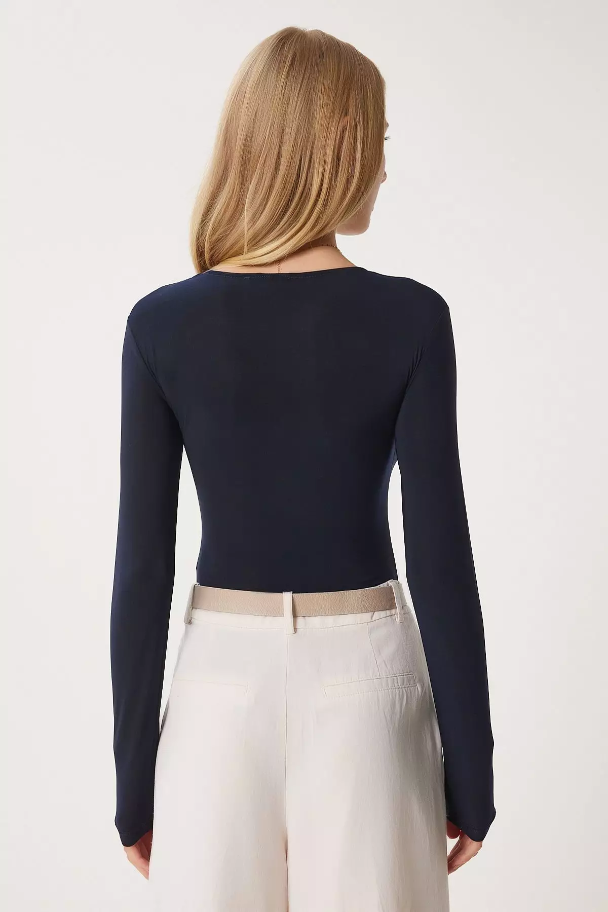 Fitted V-Neck Top