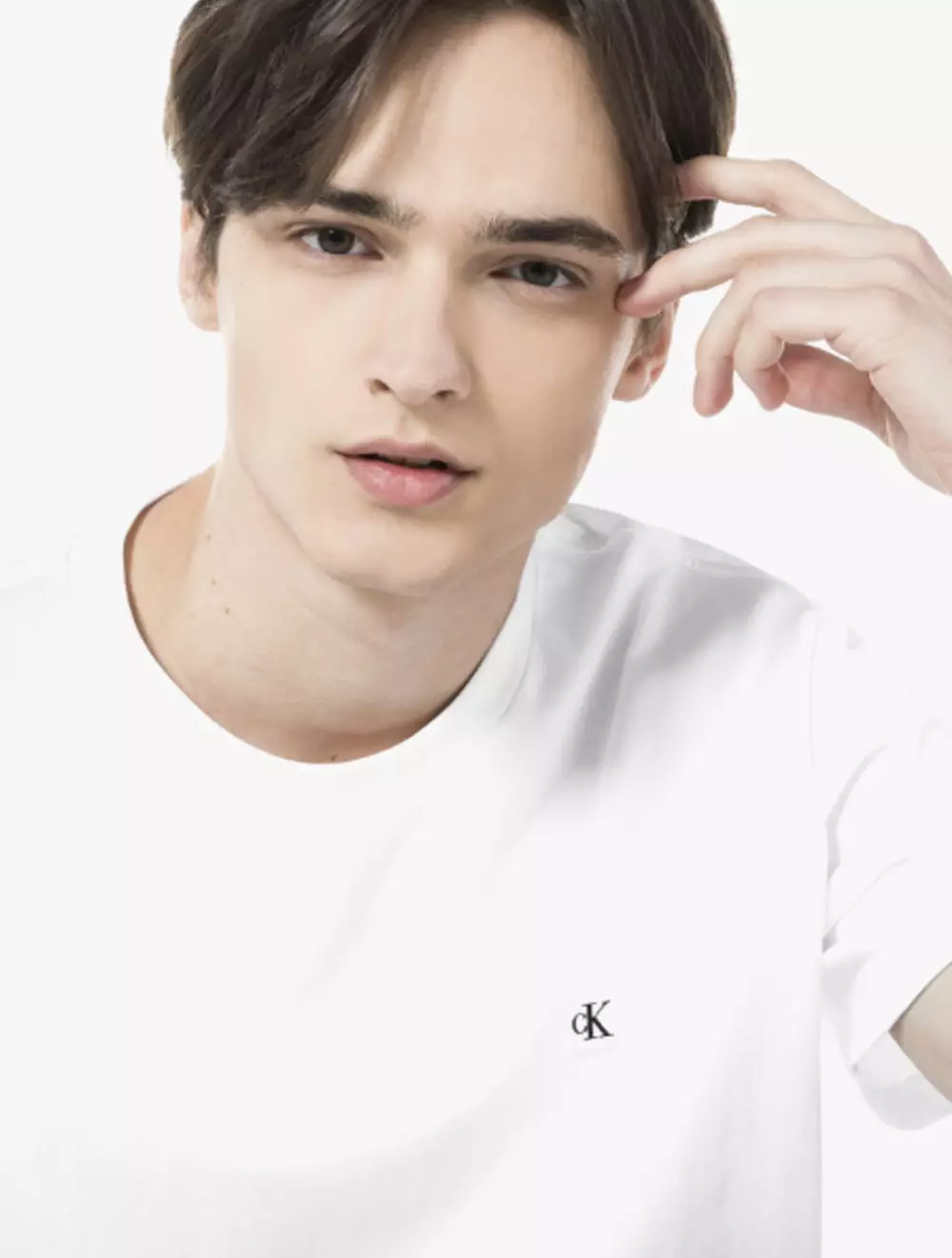 CK JEANS - MEN'S REGULAR FIT CK BADGE LOGO SHORT SLEEVE T-SHIRT - white