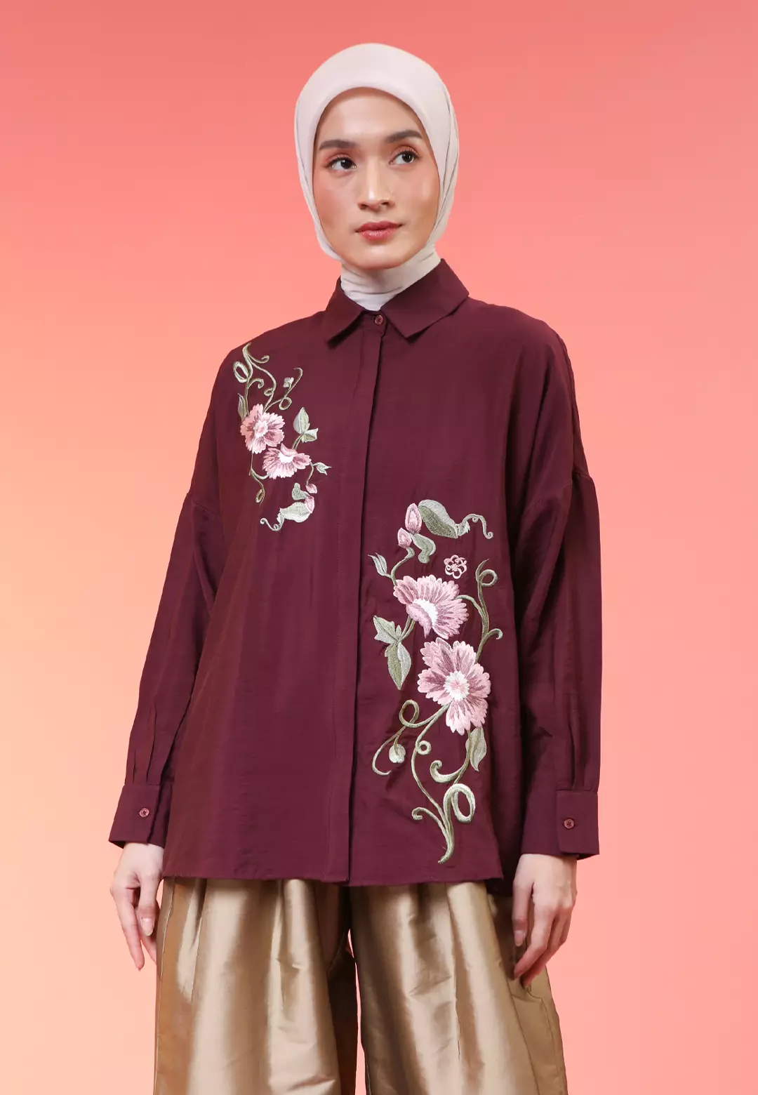 HijabChic Wrenna Top - Mulbery