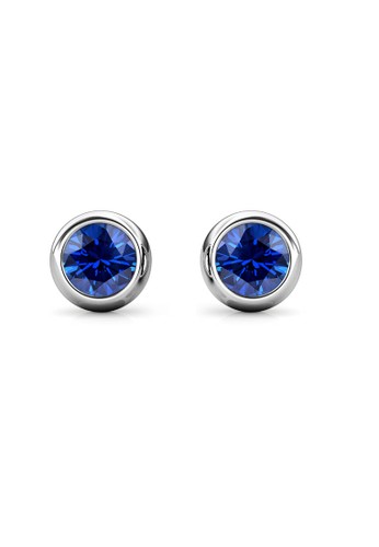 Her Jewellery blue and silver Birth Stone Moon Earring September Sapphire WG- Anting Crystal Swarovski by Her Jewellery 36858ACF2F0616GS_1