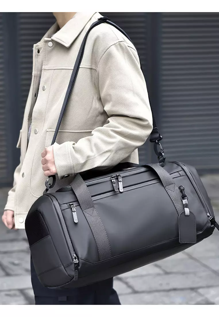 Leather Travel Duffel Bag