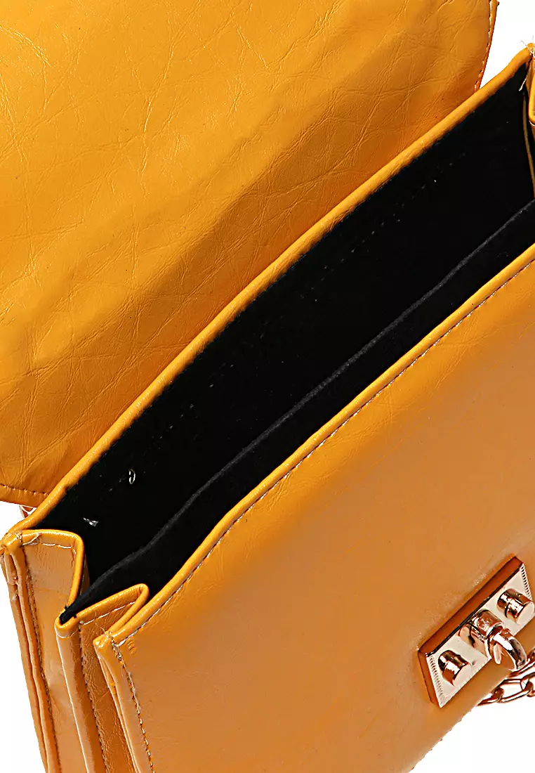 Faye Tas Selempang Wanita Casual Slingbag Plain High Quality Premium - Mustard