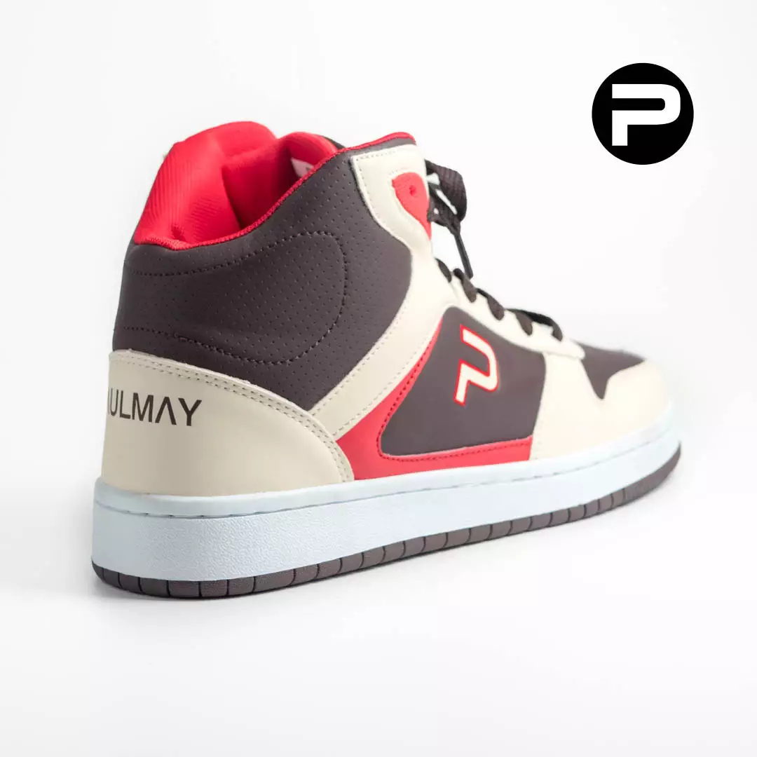 PAULMAY - Sepatu Sneakers Pria Lisbon High - Cream Brown