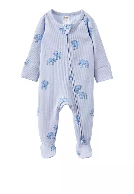 Organic Pointelle Zip Romper