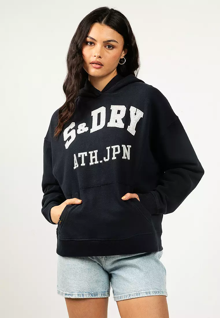 Athletic Essential Applique Relaxed Hoodie