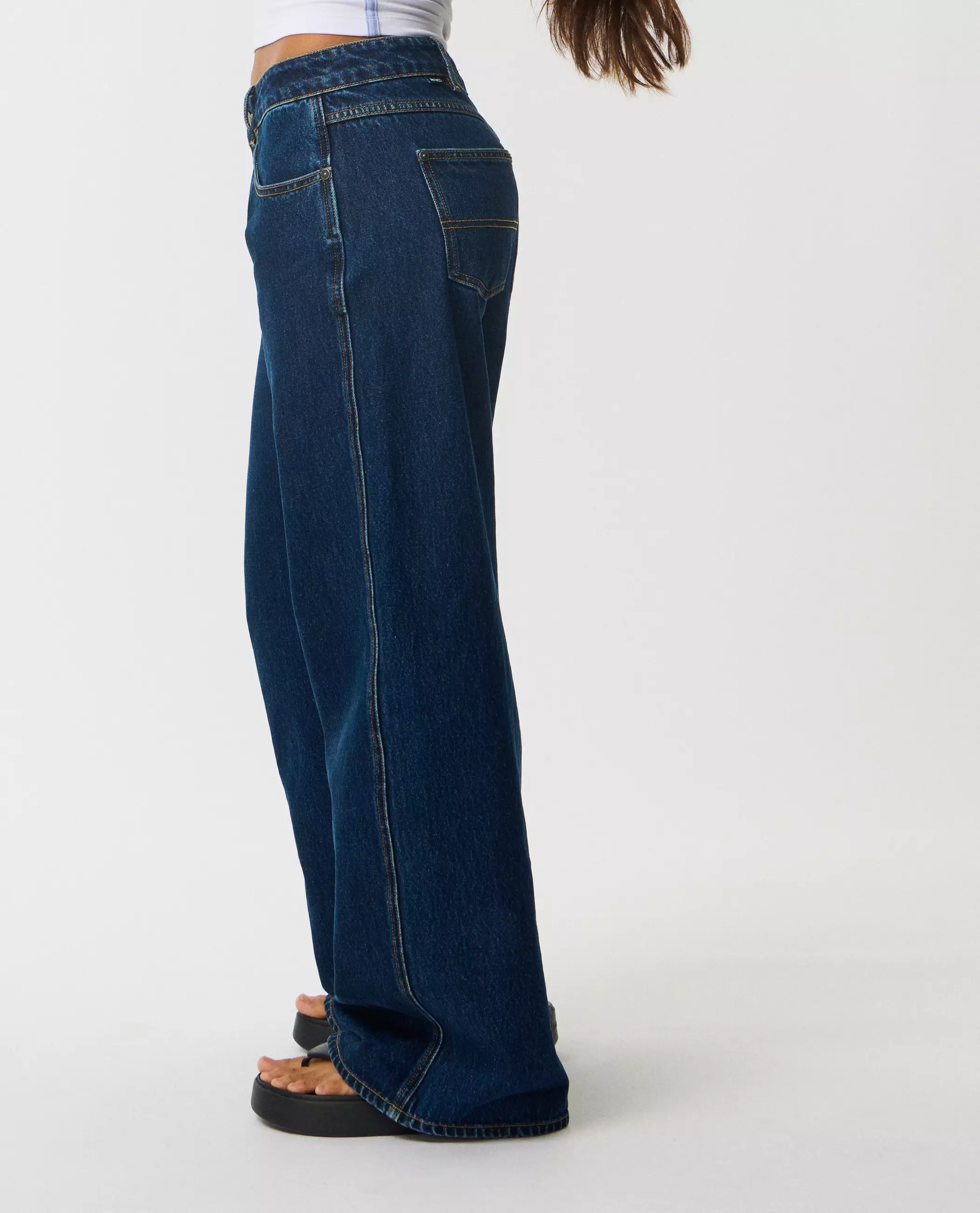 Rip Curl Women Archive Baggy Low Rise Jeans - True Indigo