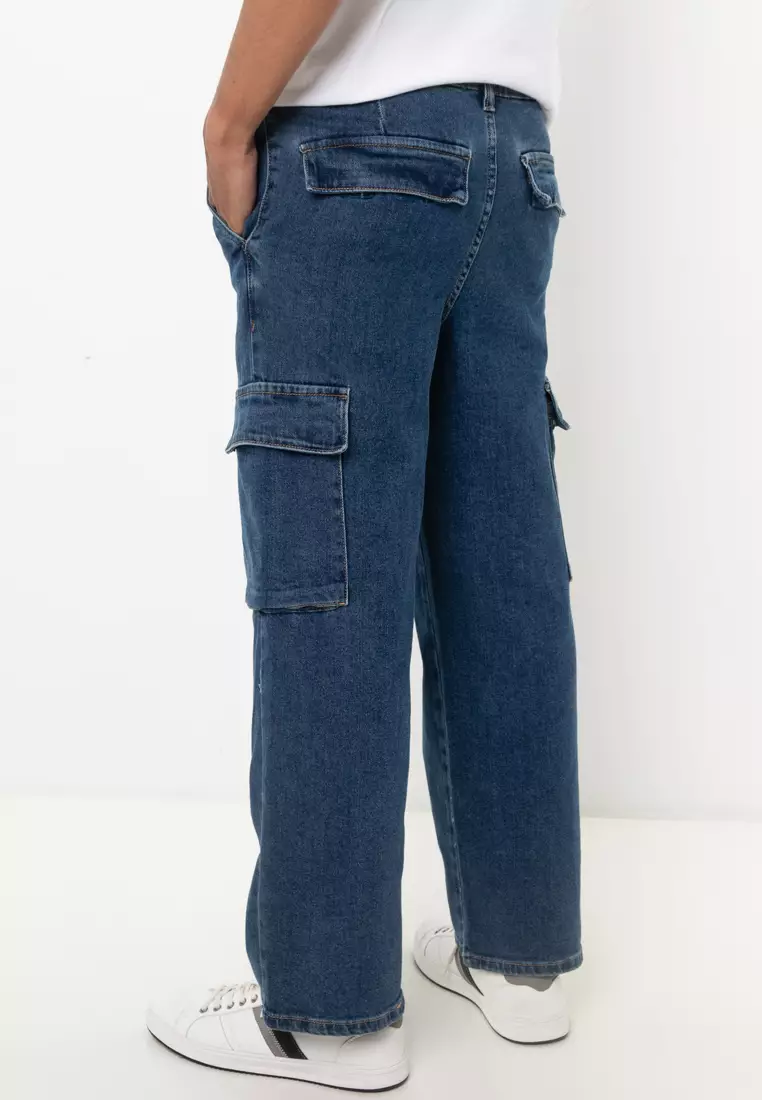 Wide Leg Cargo Jeans
