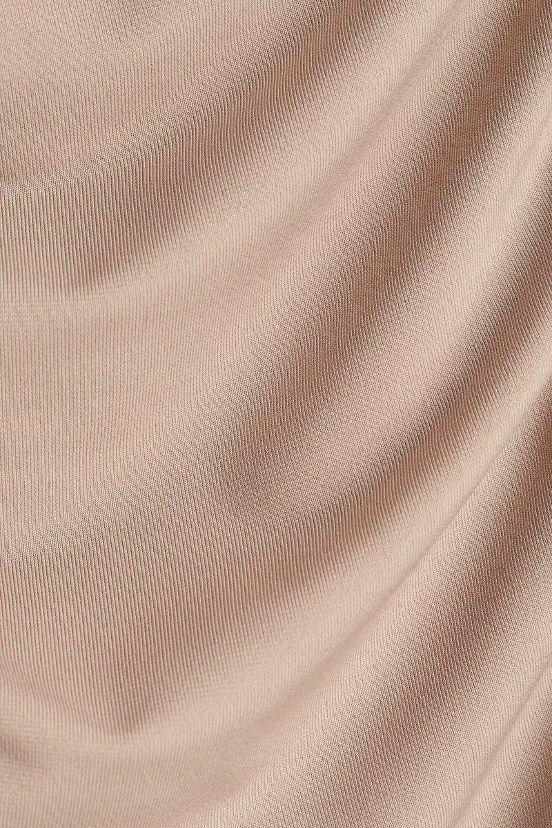 Draped long-sleeved top