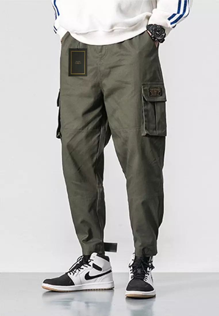 Velcro cargo pants discount