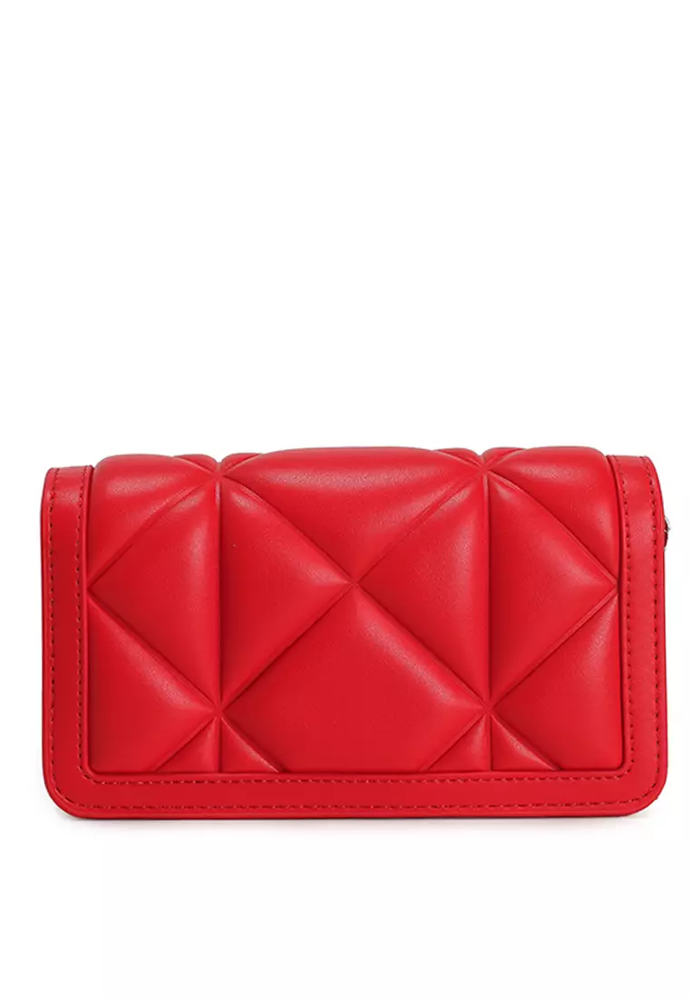 Quilted Embossed Crossbody Bag (nt)