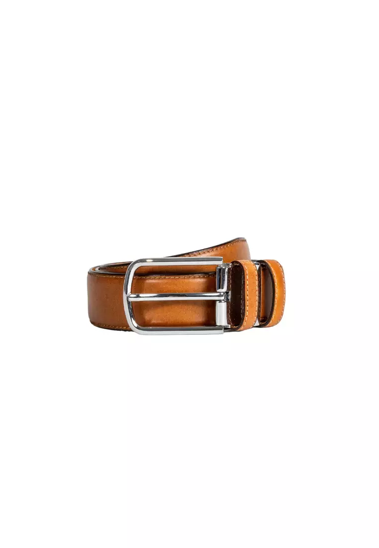 Men's Calf Leather Detachable Buckle Belt BL 521