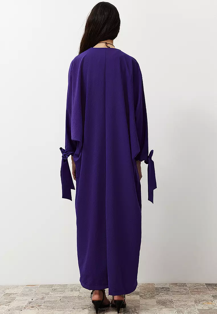 Woven Aerobin Long Cardi Abaya