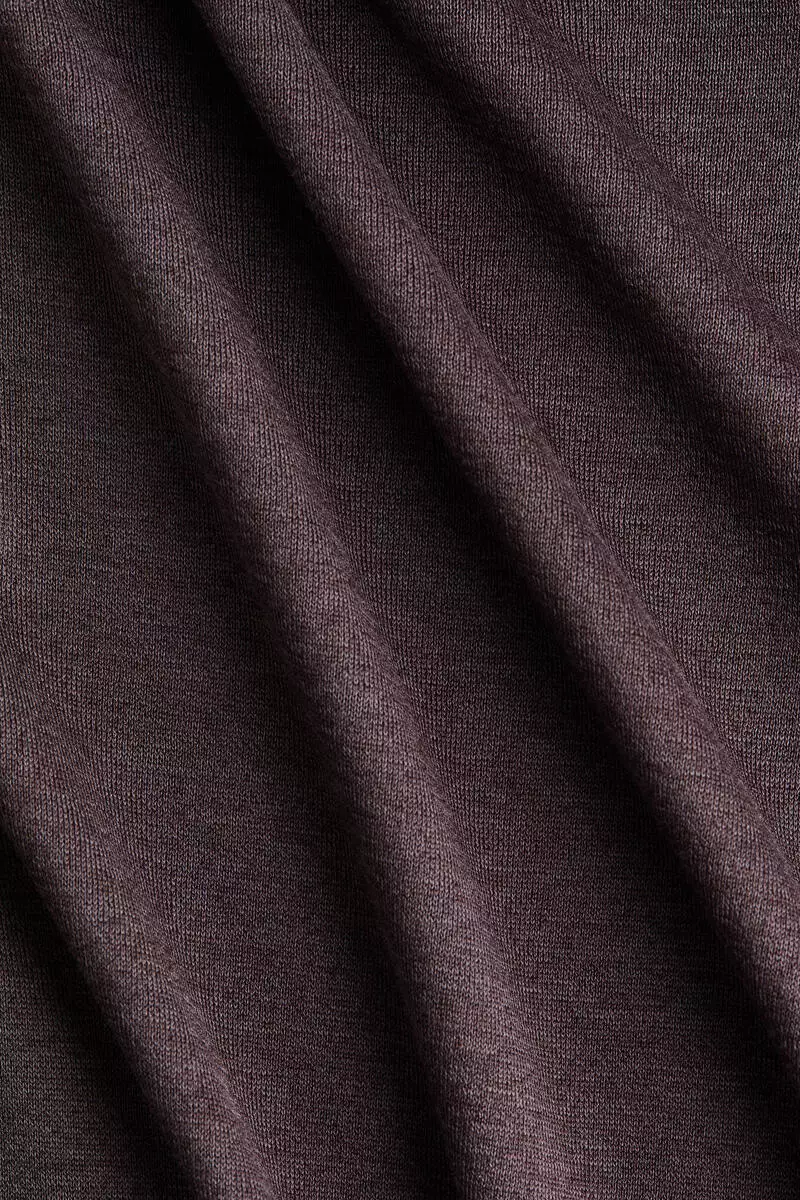 Draped silk-blend top
