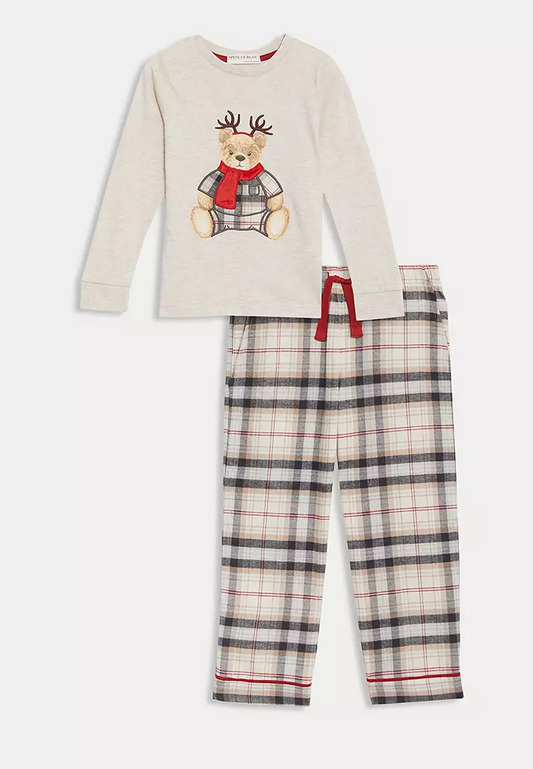 Spencer Bear Christmas Pyjamas M&S Christmas Mens Spencer Bear