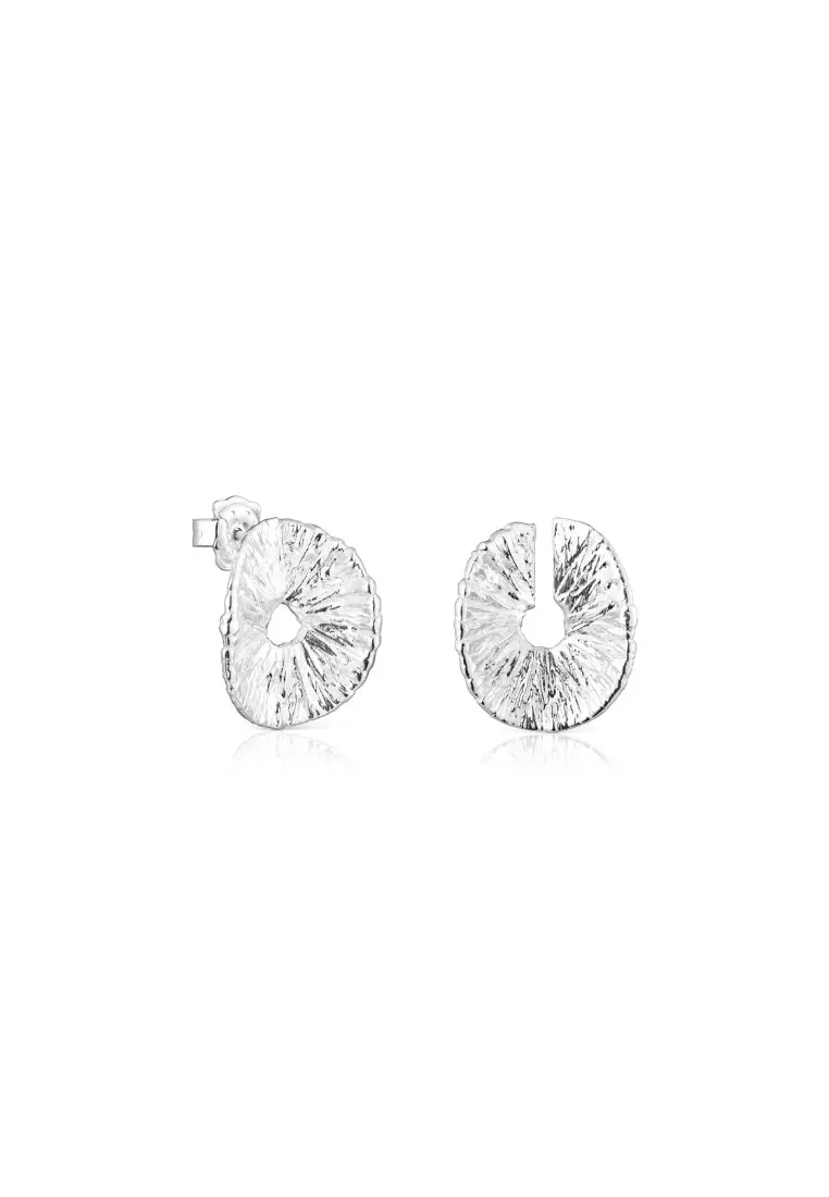 Buy TOUS TOUS Wicker Silver Earrings with Opening 2024 Online