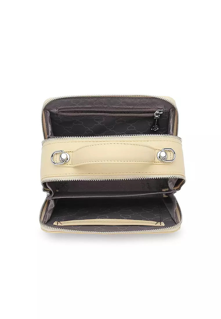 Women's Logo Top Handle Bag / Sling Bag / Crossbody Bag (Tas Selempang / Tas Tangan) - Kuning