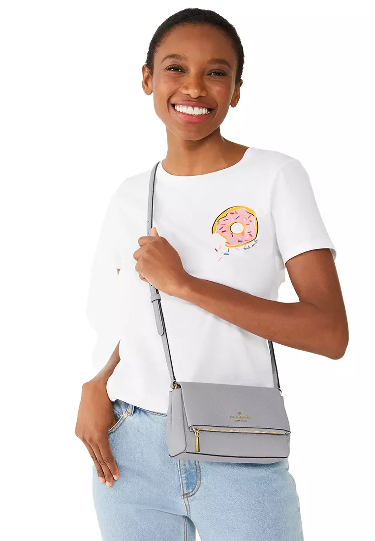 Buy Kate Spade Leila Mini Zip Crossbody Mountain Grey KE487 2026