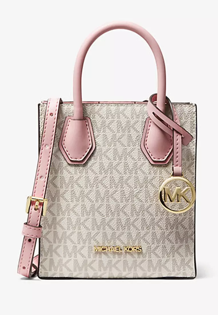Buy Michael Kors Mercer Extra-Small Logo and Leather Crossbody Bag