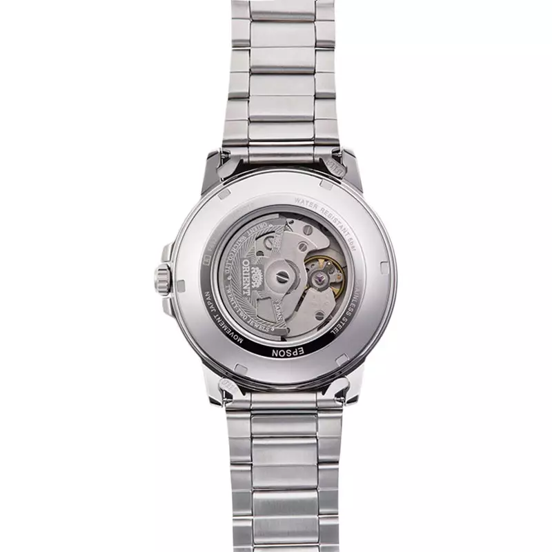 Jam Tangan Pria Orient Commuter RA-AA0C03S Men Silver Dial Stainless Steel Strap