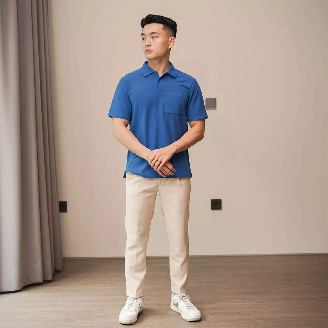 Kale PARKER BLUE / Polo Shirt Reguler Fit / Kaos Polo Pria / Kaos Pria / Kaos Kerah