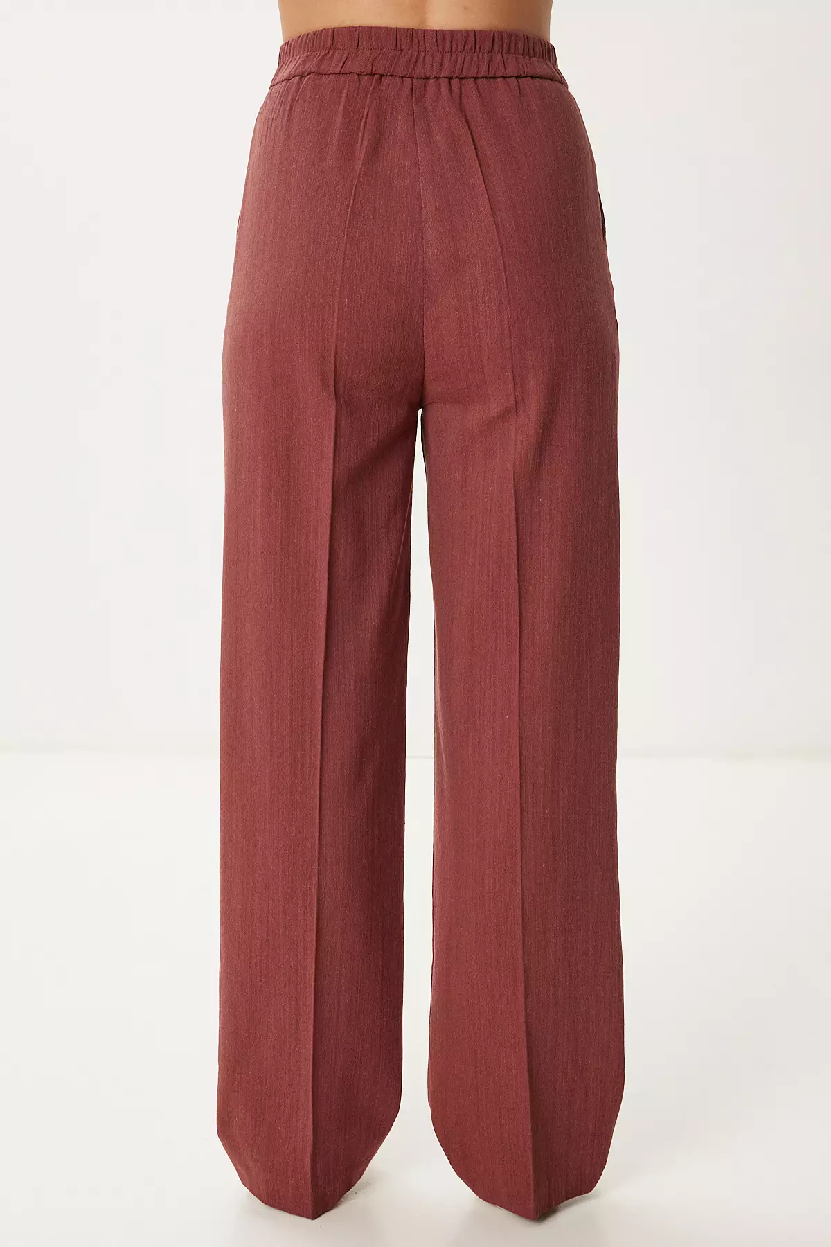 Women Tile Stylish Buttoned Linen Blouse Pants Suit No00029