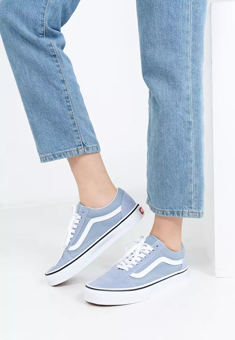 Light blue hot sale vans sneakers