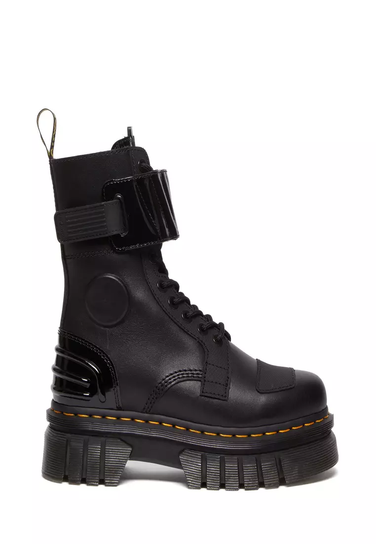 Discount on Dr. Martens  shoes - SKU: AUDRICK 10-EYE ALTERNATIVE LEATHER LACE UP BOOTS