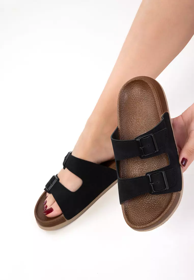 Black Unisex Slippers 20723