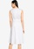 G2000 white Pinstripe Irregular Hem Dress With Belt 3D890AA740AE5CGS_2