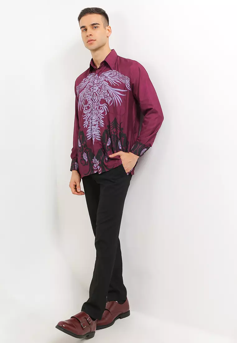 Adiwijaya Kemeja Batik Exclusive Premium Pria Casual Modern Lengan Panjang