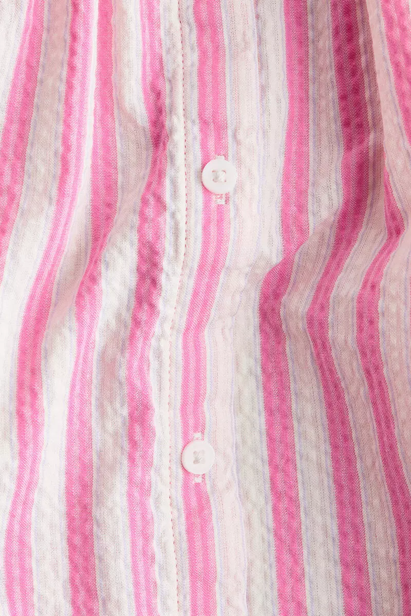 Patterned seersucker dress