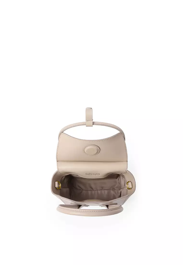 UNNI Mini Top Handle Bag - Taupe
