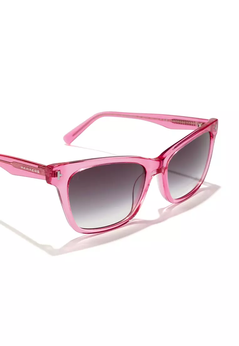 HAWKERS Pink Gradient Iron MAZE Sunglasses for Men and Women, Unisex. UV400 Protection. Official Product designed in Spain