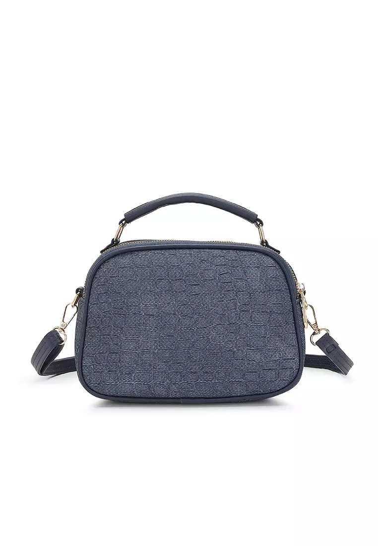 Women's Top Handle Bag / Sling Bag / Crossbody Bag / Shoulder Bag (Tas Tangan Wanita / Tas Selempang Wanita / Tas Bahu Wanita) - Biru