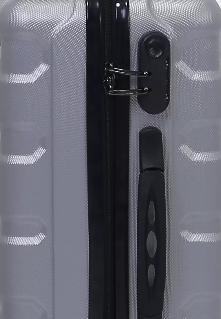 Carlton Koper Hardcase Unisex Size 20 Inch Tas Travel Combination Lock Large Compartment Material ABS+PVC Coated ORIGINAL - Gray