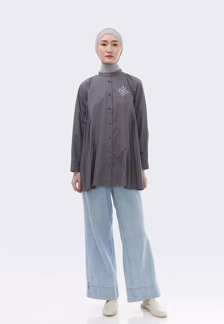 Ria Miranda Grey Xiana Shirt