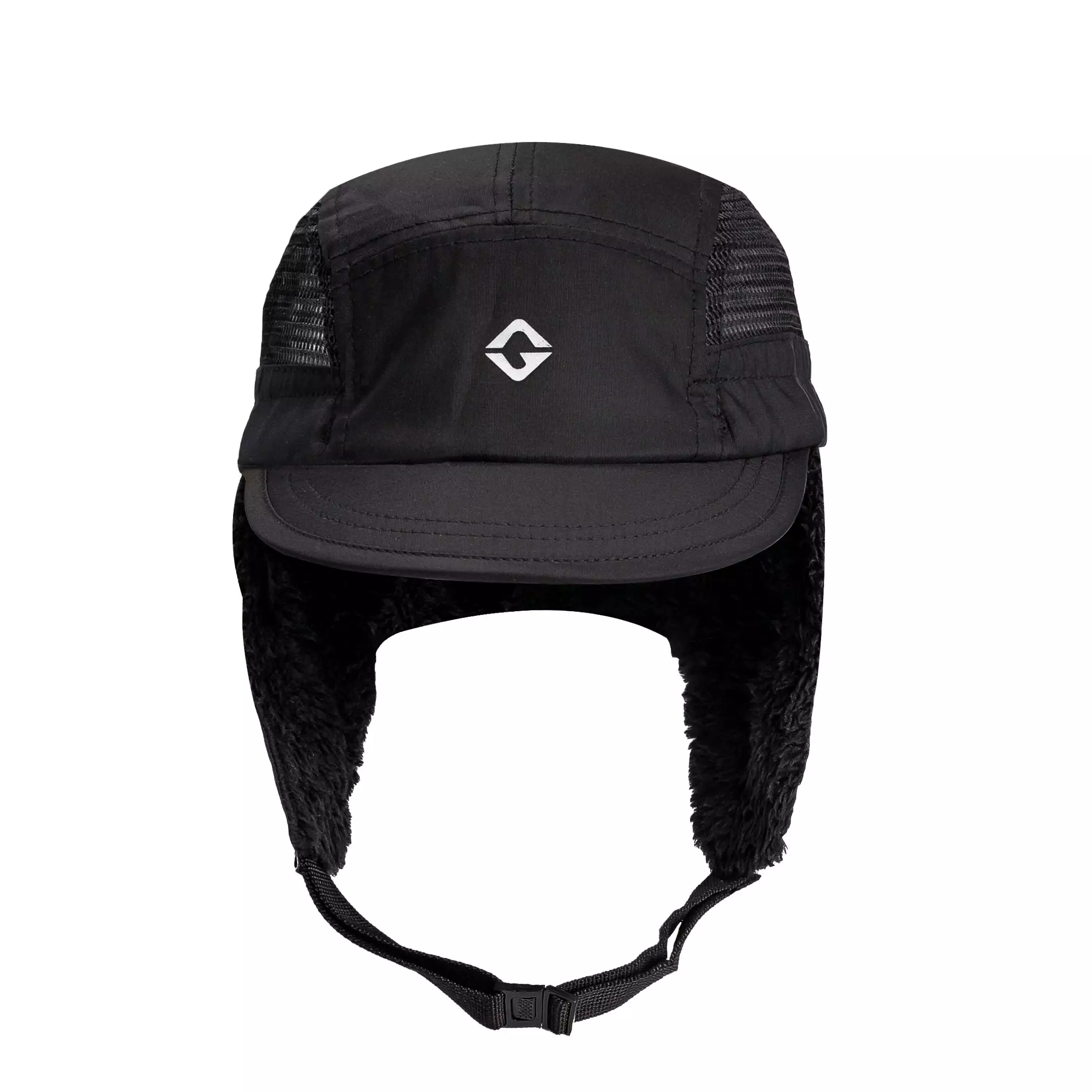 Panel Nylon 5 Panel Earflap Black