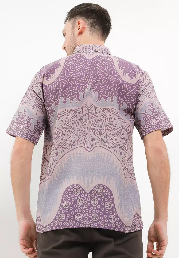 Piramid Kemeja Batik Premium Pria Casual Modern Lengan Pendek
