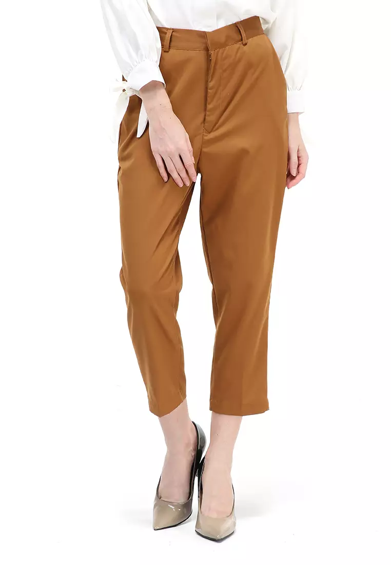 Chena Long Pants Celana Panjang Bawahan Wanita Premium Quality - Choco