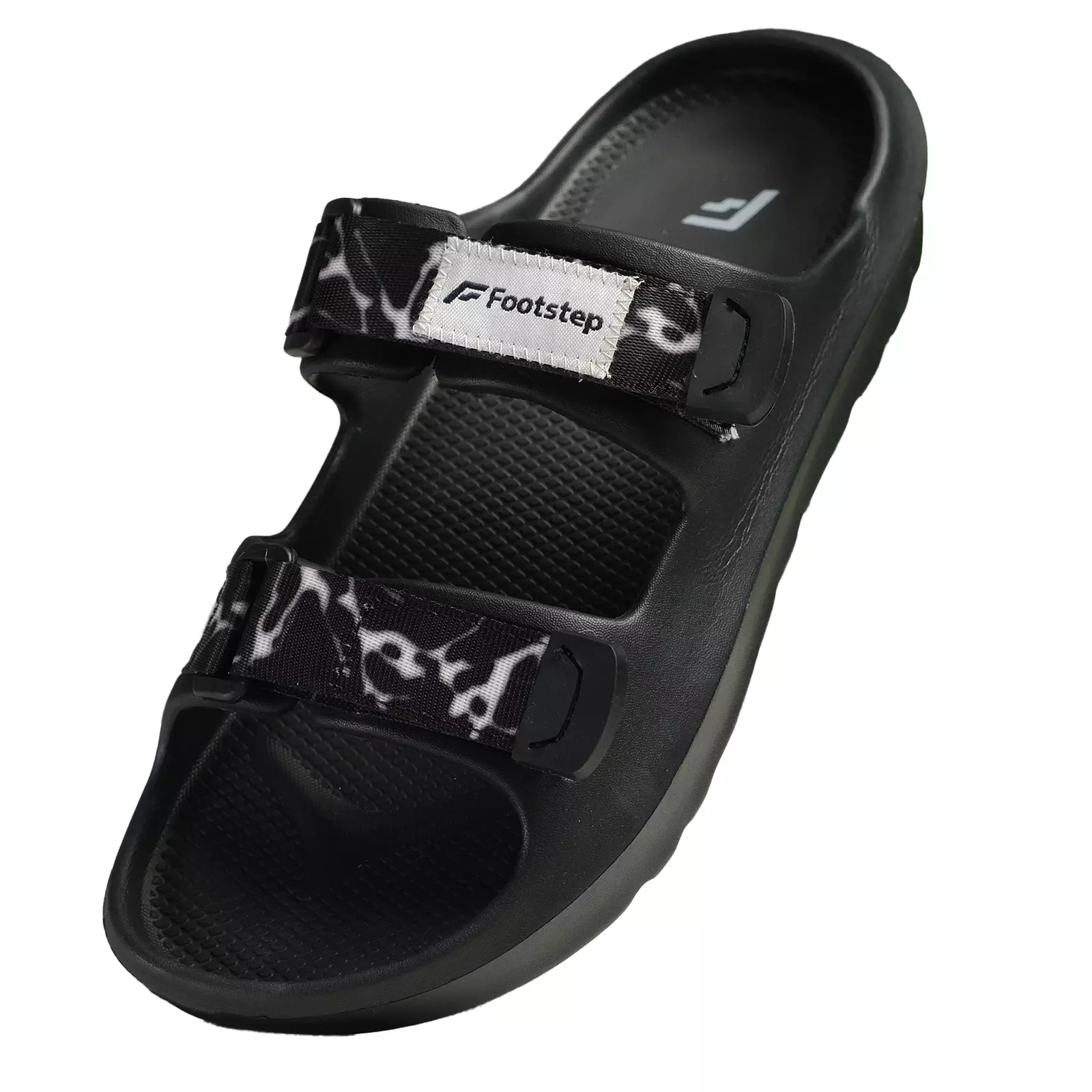 Footstep Footwear Sandal Pria Slide Terra Black Ice Original Sandal