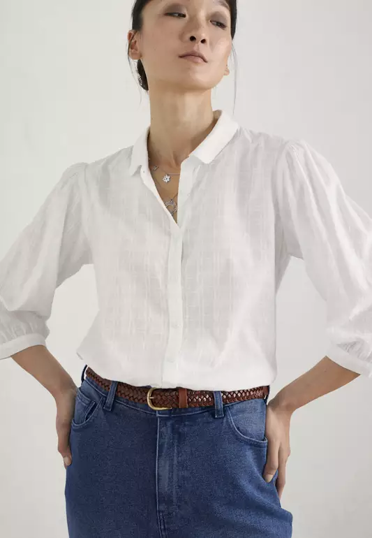Seasalt Cornwall White Hope Cottage Blouse II