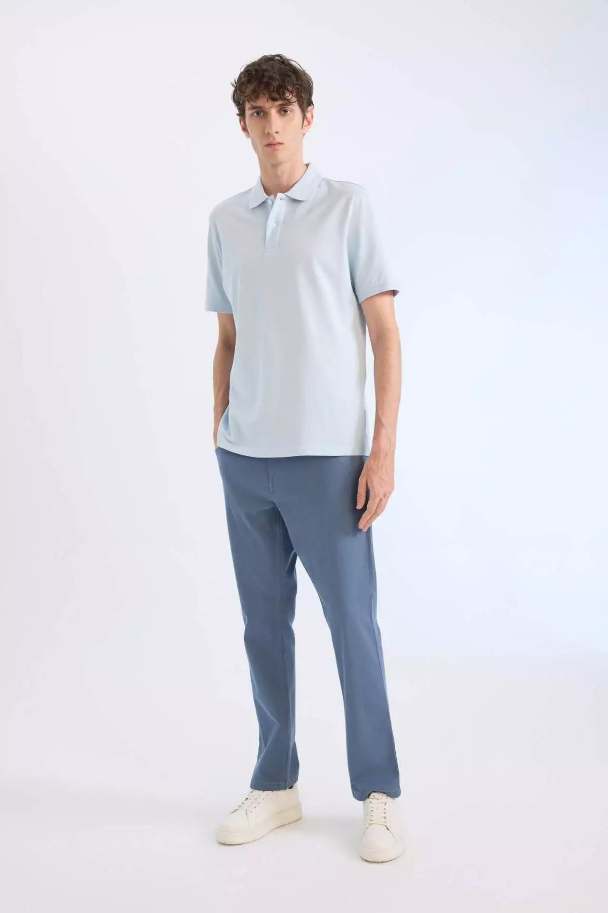 Slim Fit Slim Fit Skinny Leg Chino Canvas Trousers C2401Ax25Sp