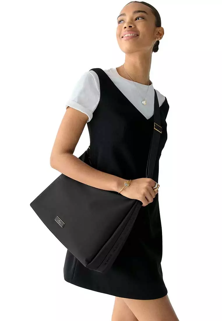 Carter Nylon Large Convertible Crossbody Bag Black KL963