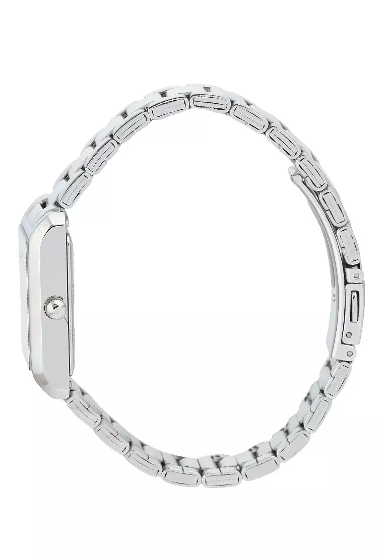 Alba Fashion - Jam Tangan Analog Wanita - Silver Case Blue Dial - Stainless Steel - AH7DG9X1