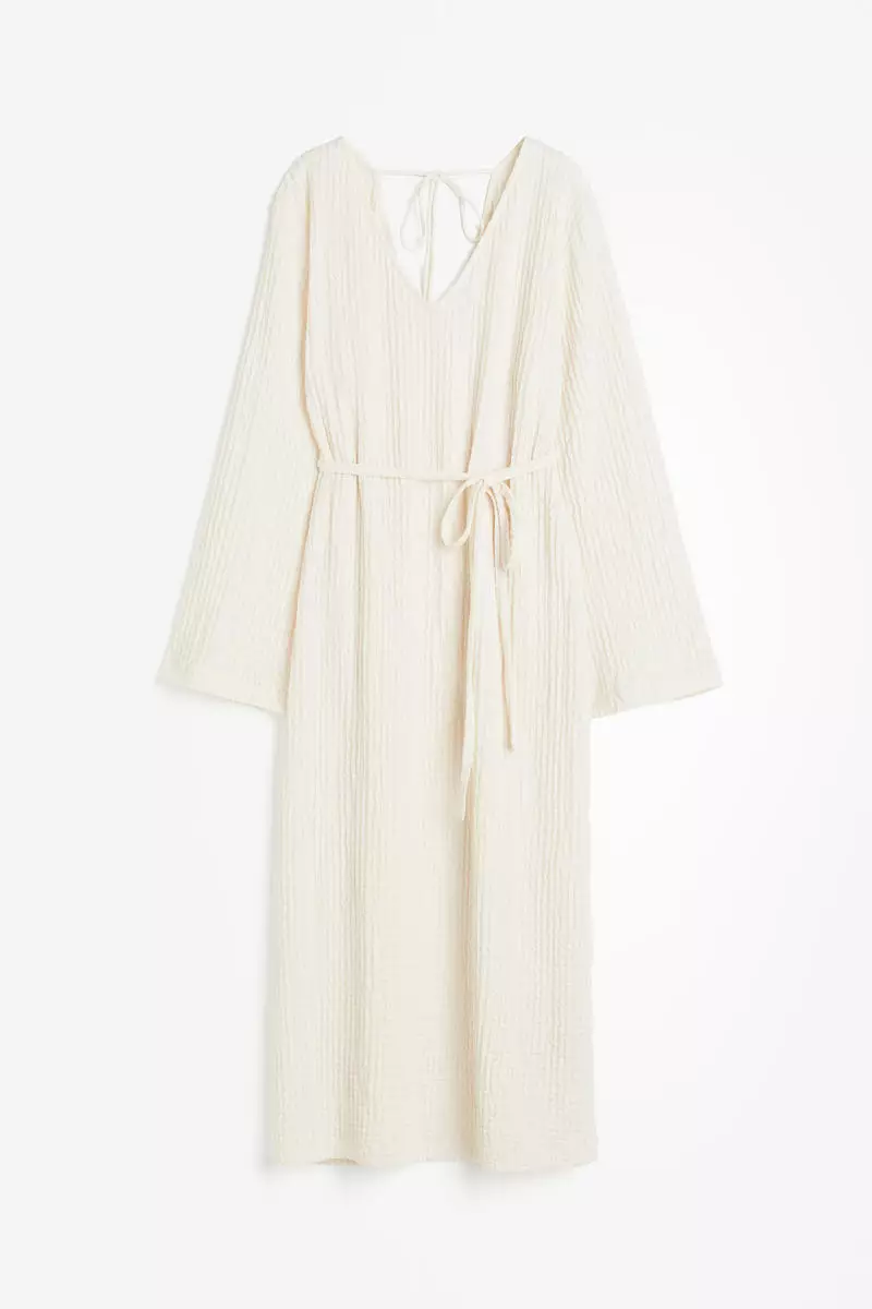 Crinkled jersey dress