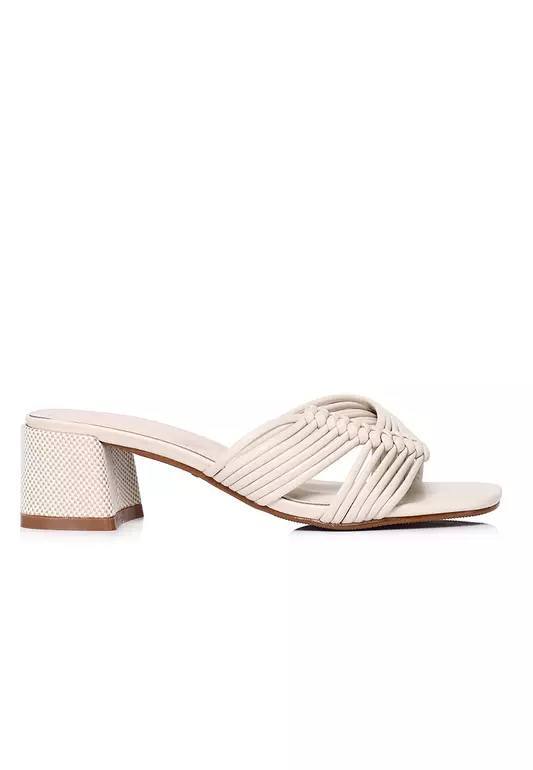 Aisha Open Toe Knotted Heels