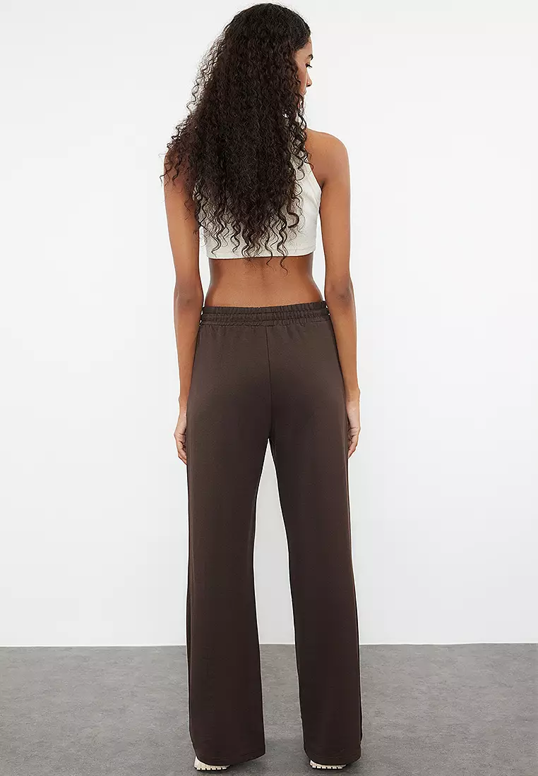 Elastic Wide Leg Pants