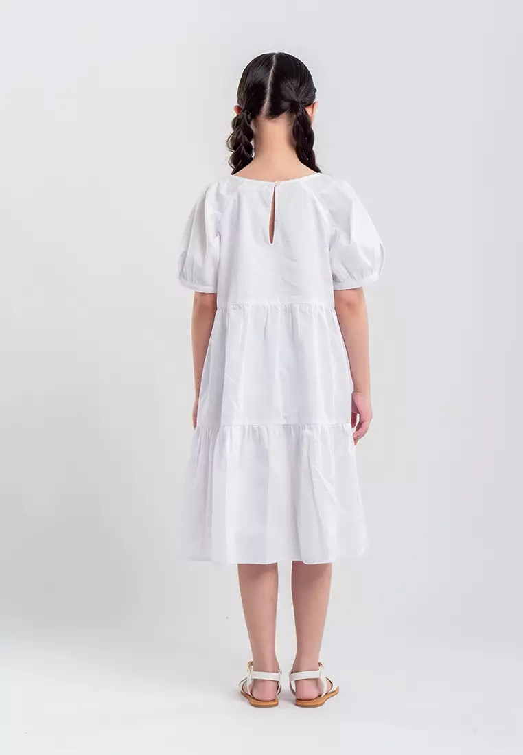 Treehouse Kids Zenaya Dress With Puff Sleeves