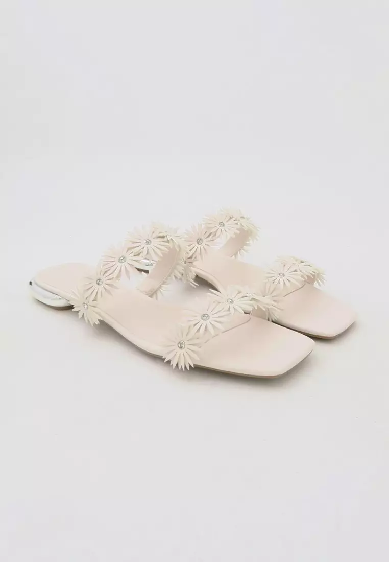 Slide On Flat Sandals