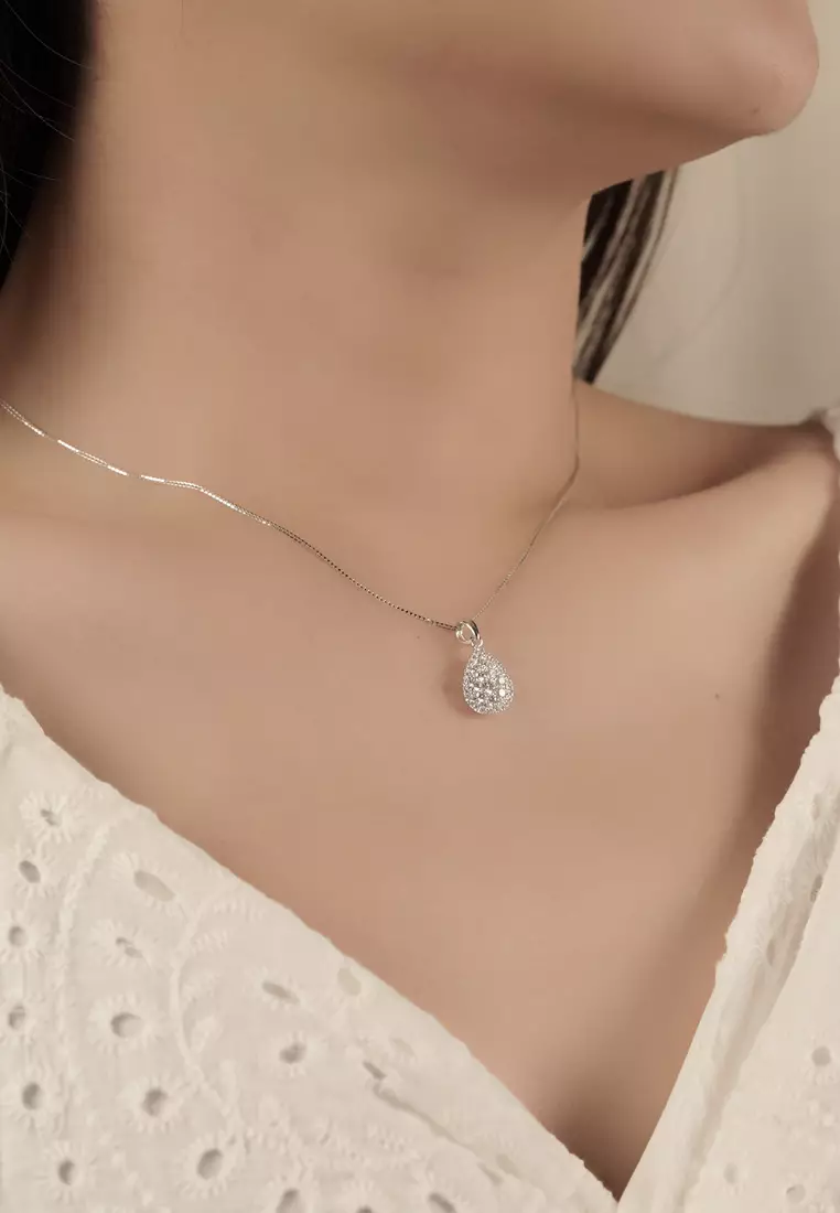 TOMEI Diamond Pendant, White Gold 750 (P5888)